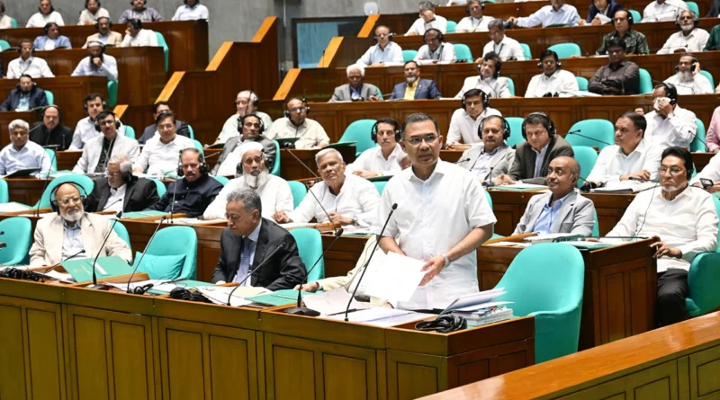 তিস্তা মহাপরিকল্পনা নিয়ে জাতীয় সংসদে বক্তব্য দিচ্ছেন প্রধানমন্ত্রী তারেক রহমান